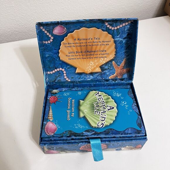 Barron's Little Box of Mermaid Treasures Treasure Chest Books Mermaid Doll Shell - Picture 9 of 16
